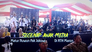 SEGENAP AWAK MEDIA INSAN PERS PELIPUT PRESIDEN JOKOWI DI RTH MARON GENTENG || GRAPINDO News