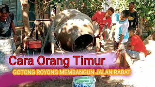 Cara pembuatan jalan rabat Lingkungan