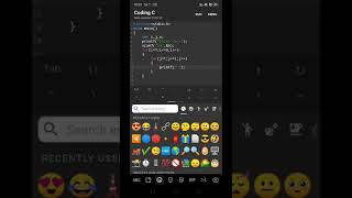 Print 😡 emoji 🤣 in C Language 😍  - Coding status video - CSE Engineering Status Video 💦 #shorts