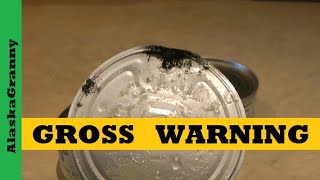 Gross Canned Food Discovery...Inspect Food Stockpile Warning