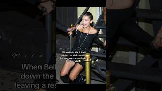 Bella hadid fell down the stairs 😬😅 #shorts #bellahadid #funnyvideo #youtubeshorts #viral #new