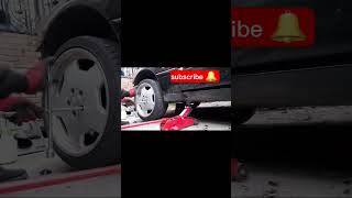 how to change a flat tire #youtube #mercedesbenz #cklass #youtubeshorts #shorts