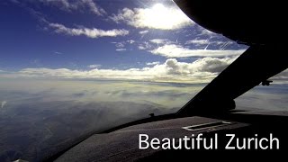 Misty Landing in Zurich | Gulfstream G450 | Pilot’s eye view