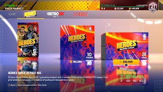 NBA 2k21 Myteam: Heroes Super Pack Opening ☄️💫