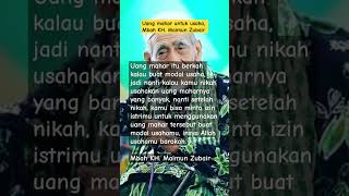 uang mahar untuk usaha, Mbah KH. Maimun Zubair #motivation #shortvideo #dawuhguru #shorts