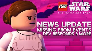 News Update: Missing From Events, Dev Responds & More! Lego Star Wars The Skywalker Saga