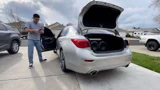 Subwoofer Install On Q50s (First Mod)