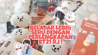 BT21 RJ BACK TO SCHOOL! STATIONERY,BABY MOOD LAMP,HUMIDIFIER,PLUSH,LANYARD,ETC! REVIEW [ INDONESIA ]