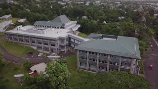 Drone's eye view of USP campus in Fiji (PMC)