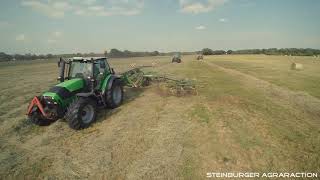 Heu Ernte 2020 LU Uwe Wulf Schwaden und Pressen (Fendt, Claas, Krone, Mchale [Yuneec])Landwirtschaft