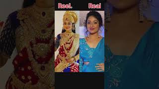 Durga mata Look | Reel and Real Look😱 #televisionstar #durgamaastatus #youtubeshorts