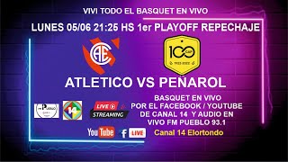 BASQUET EN VIVO ATLETICO VS PEÑAROL PLAY OFF REPECHAJE