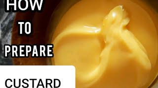 How to prepare custard