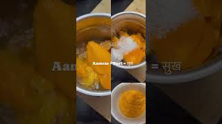 Aamras + Puri = सुख #mangoes #food #tastyfood #mangorecipes