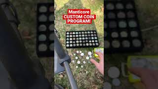 MINELAB MANTICORE COIN PROGRAM #metaldetecting