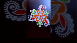 Very easy and simple muggulu 🌺 daily rangoli 🌺#rangoli #trending #art #shorts