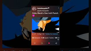 Goku's Black One Inch Punch 😈#shortsviral #trending #black#goku #dbs #anime