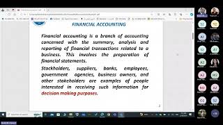 [ASU323s]Accounting Lec 1 Part 1 FINANCIAL ACCOUNTING - Dr Nabil Hamed