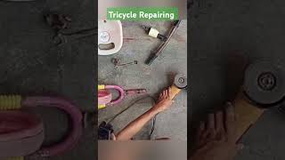 Kids Tricycle reparing At Home