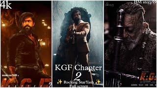 KGF Chapter 2 | Full Screen WhatsApp Status | Rocking Star Yash | Sanjay Dutt | Raveena Tandon,