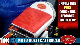 How to Cover a Motorcycle Seat - Start to Finish SEAT UPHOLSTERY #CafeRacer #Seat #MotoGuzzi