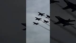 Blue Angels F/A-18 RARE Fly Over Within  Reach!