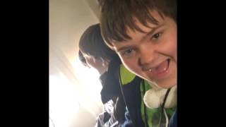 Andrew reacts to plane ride