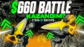 ÖYLE BİR BATTLE KAZANDIM Kİ - 550$ KATLAMA - CSGOSKİNS GİVEAWAY - CSGOSKİNS FARM KASALARI - FERO1