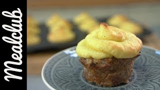 Hackfleisch Muffins mit Kartoffelpüree Haube I MealClub