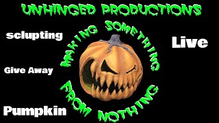 Sculpting Give away pumpkin