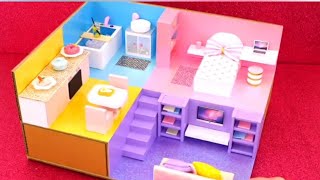 Miniature House craft😱😱! #miniature #craft #diy #kids #zone