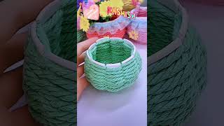 Make it your own DIY basket 🧺#shortsviral #diy #5minitescraft #artist #birthdaywishesshorts