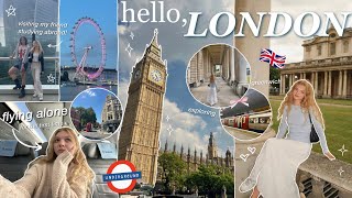 LONDON VLOG 🇬🇧 flying alone for the first time & visiting my friend abroad!! ✧˖° travel diaries 2024