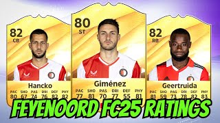 FEYENOORD EAFC 25 PREDICTED RATINGS ft. Gimenez, Geertruida, Hancko, and More! (FIFA 25)