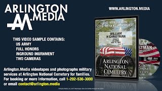 US Army Full Honors Arlington National Cemetery Funeral Service