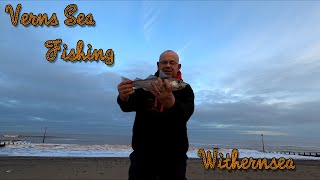 VERNS SEA FISHING | AT SOUTH WITHERNSEA FISHING HIGH TIDE TO LOW TIDE CATCHING NEW SPECIES