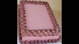 easy rectangle shape cake decorating| easy rectangle cake design ideas| #cake #rectangle #shorts