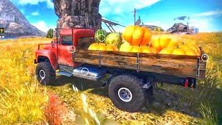 Purchasing Fruits By ZED Truck - Off The Road Unleashed Nintendo Switch Gameplay