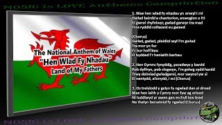 Wales National Anthem "Hen Wlad Fy Nhadau" INSTRUMENTAL with lyrics