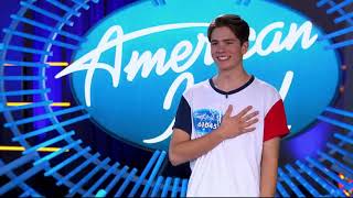 Nick Rogers Tries to Charm Katy Perry by Performing Bazzi's  “Mine “   American Idol 2019 on ABC“},“