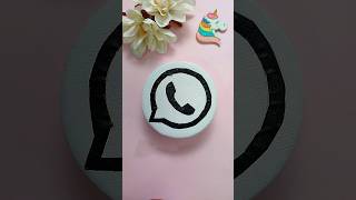 🖌️🎨 WHATSAPP Logo Hand Painting on Canvas DIY #painting #craft #drawing #art #satisfying #whatsapp