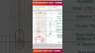 (Part 10)-(Master Bedroom Design Detaileng And Material Tagging ) Professional Interior-Live Class