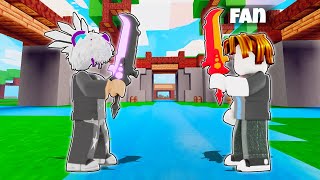 I 1V1ED My Fans in Roblox Bedwars