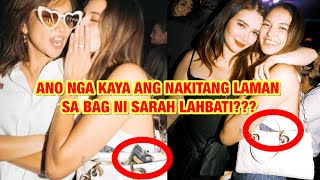 NAPAISIP ANG NETIZENS KUNG ANO ANG IBIG SABIHIN NG NAKITANG LAMAN NG BAG NI SARAH LAHBATI. #trending