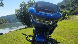 1st ride to work on the Harley-Davidson Road Glide 2024.... I got trolled on the internet