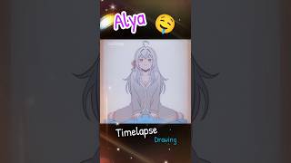 Timelapse Alya ✨❤️🥰 | Roshidere | #fanart