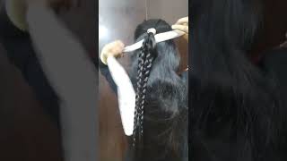 Quick hairstyle 🎀🤍#shorts#youtubeshorts #shortvideo #hairstyle #viral