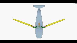 Airplane wing folding mechanism