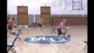 6 Chair Dribble Drill