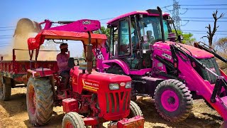 JCB 3dx Backhoe Loading Mud in Mahindra JCB anwanted tree removed JCB Miti khudai #jcb #jcnvideo